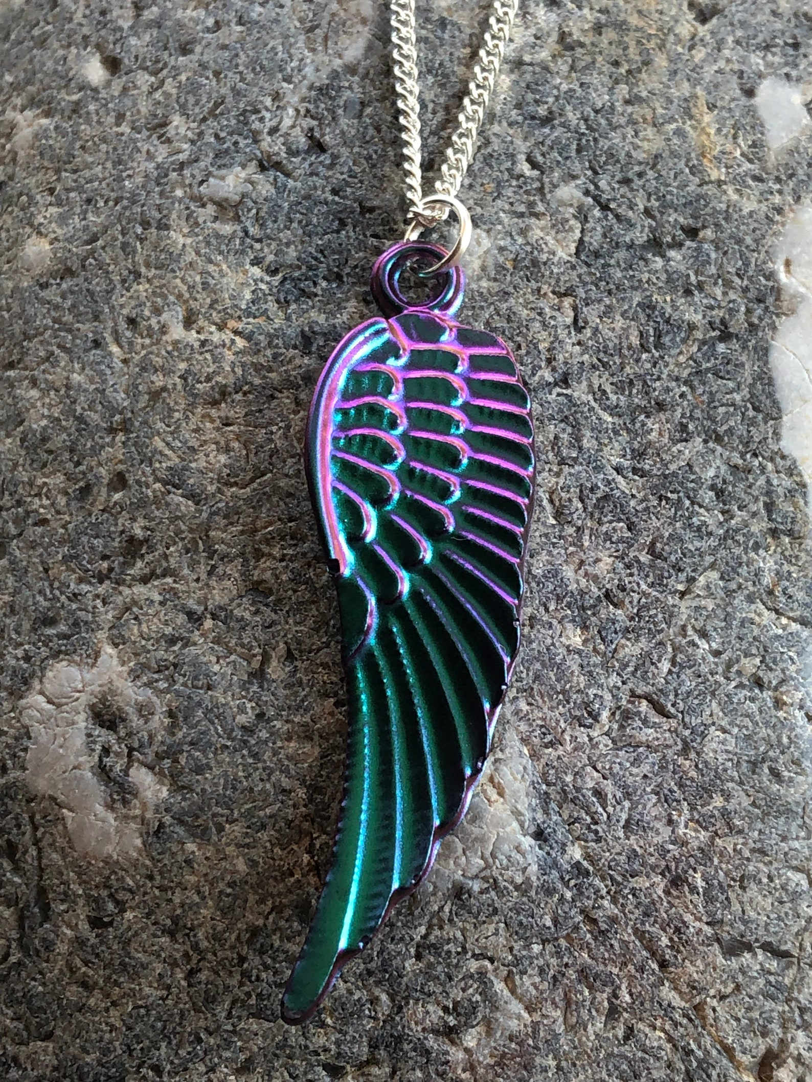 Angel wing pendant and necklace Etsy