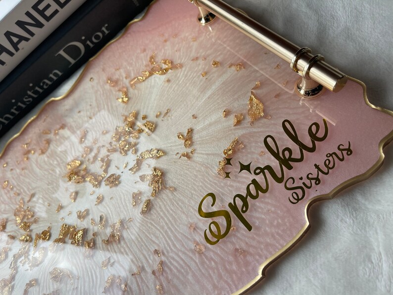 Pink Resin Tray Pink Vanity Tray Pink Perfume Tray Pink Etsy