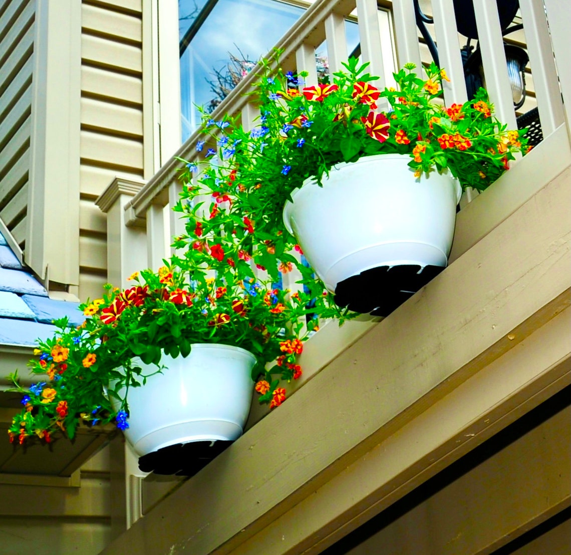 Railing Planter Floating Garden Shelf Etsy