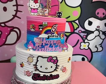 Kitty Birthday Cake Topper