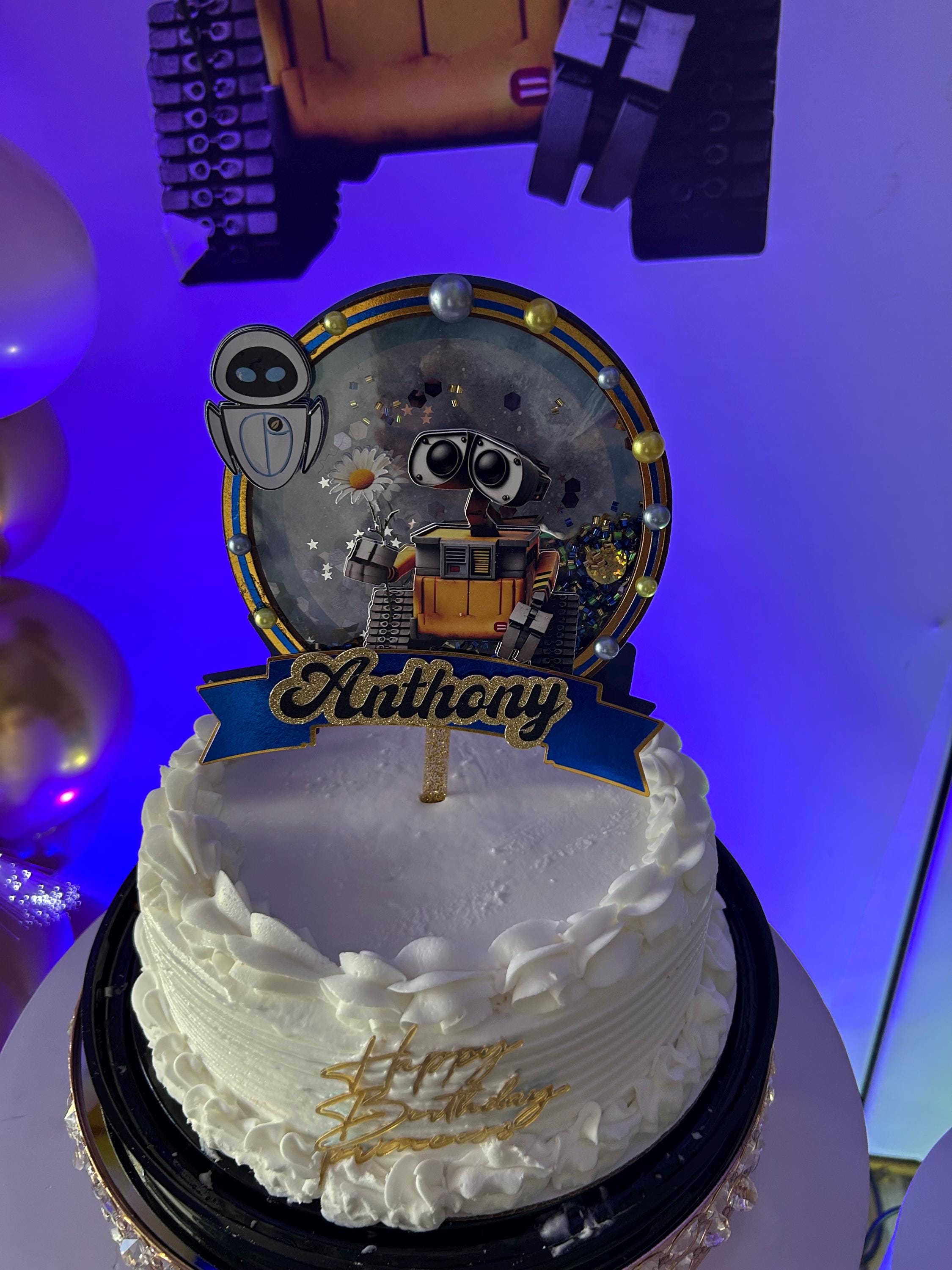 Wall-E Robot Cake Topper – Custom Birthday Decor - Thumbnail 2