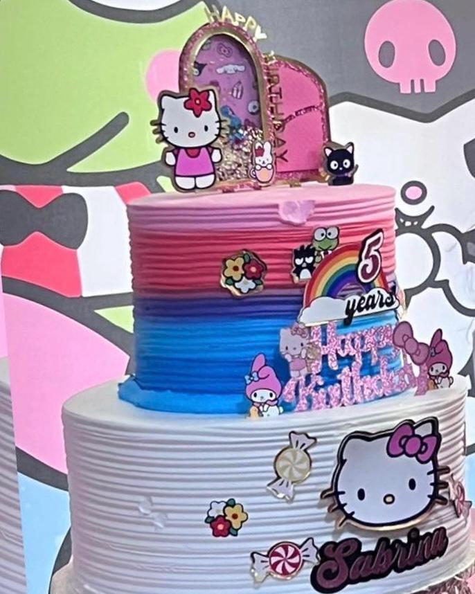 Kitty Birthday Cake Topper - Thumbnail 2