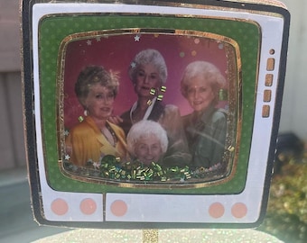 Golden Girls  Birthday Cake Topper – Retro TV Shaker & Purse Design