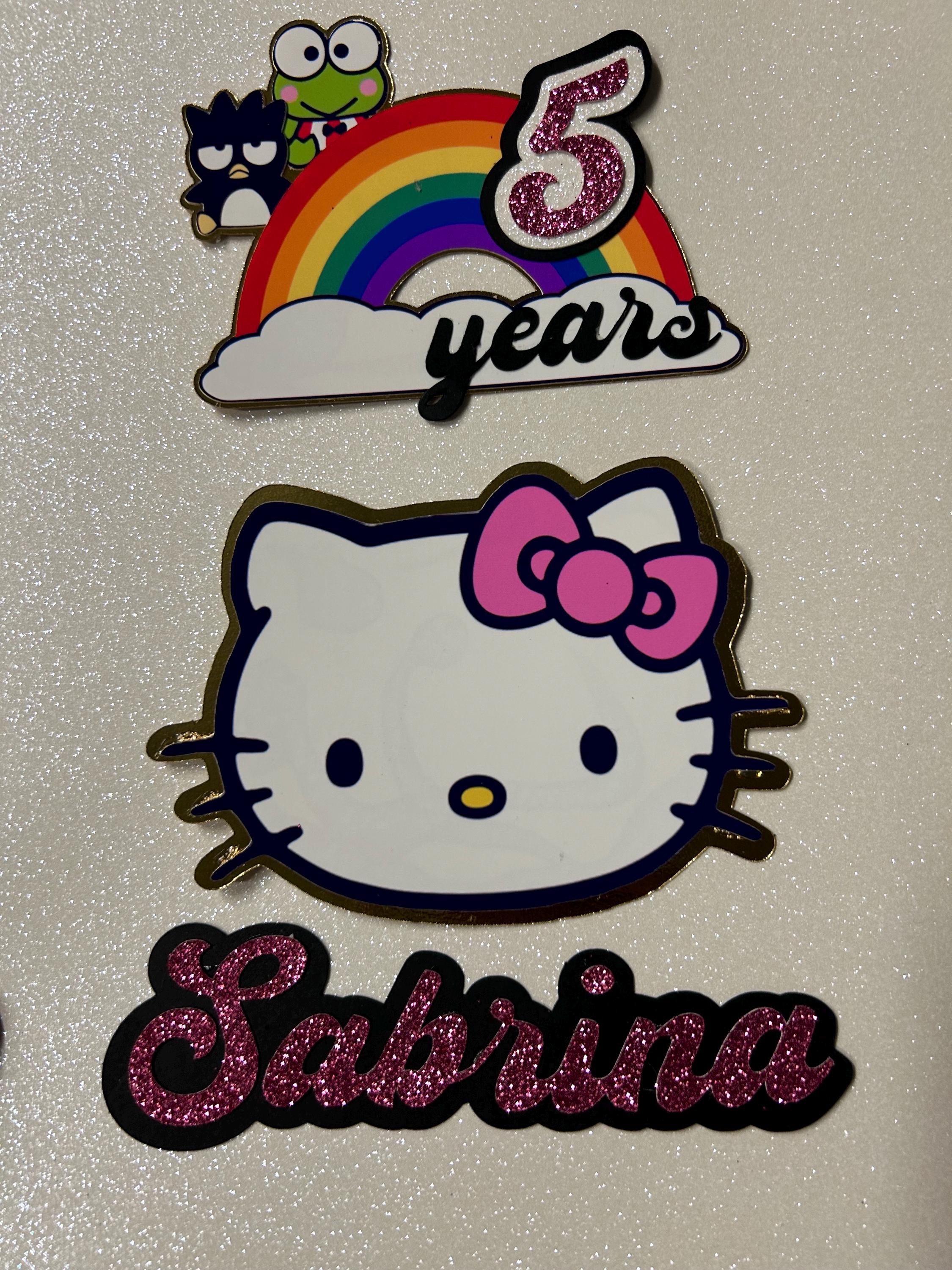 Kitty Birthday Cake Topper - Thumbnail 5