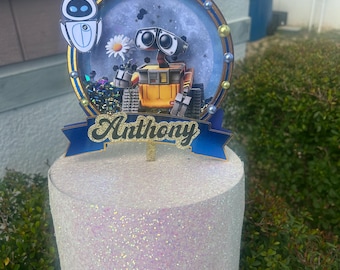 Robot Cake Topper – Custom Birthday Decor