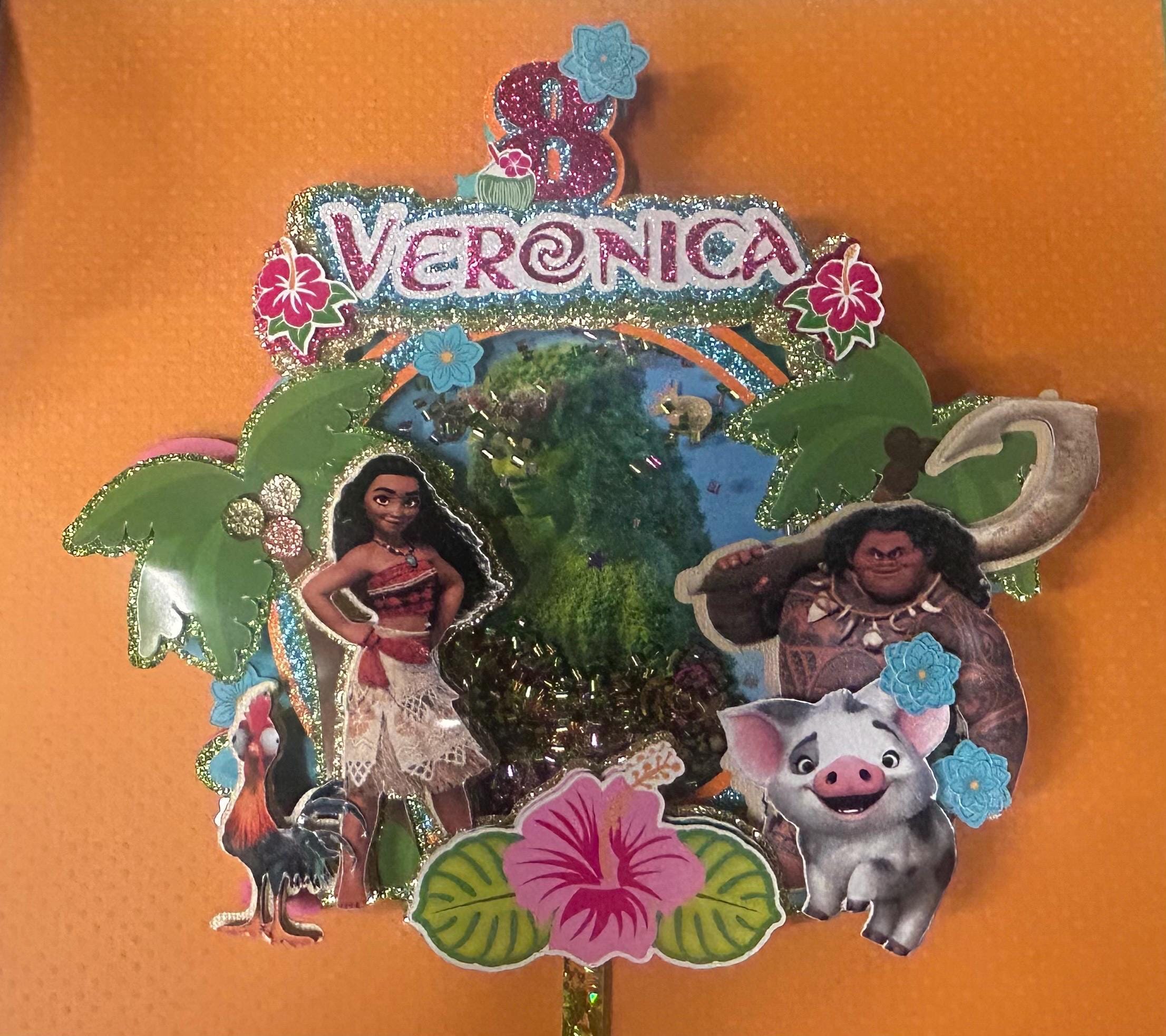 Beach Girl Aloha Birthday Party Cake Topper - Thumbnail 3