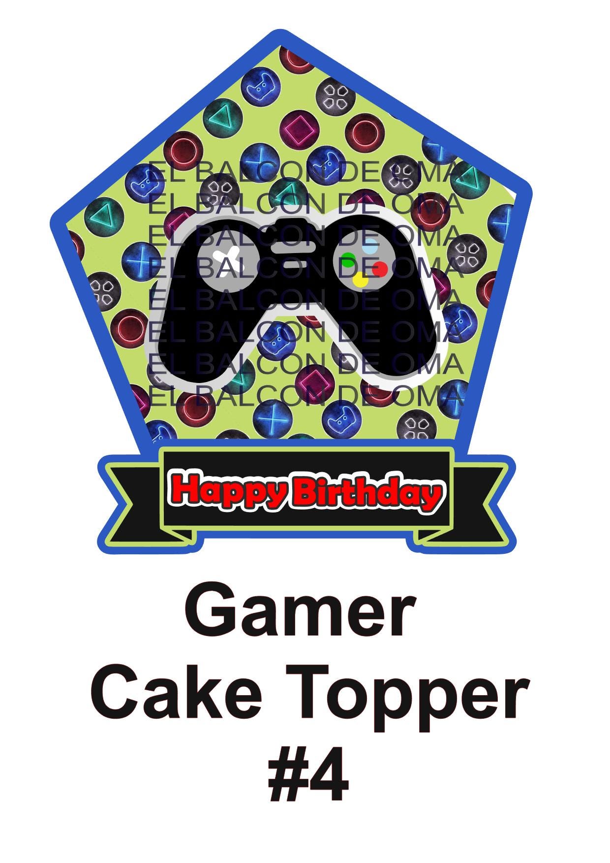 Gamer Cake Topper Bundle Print at Home - Thumbnail 5