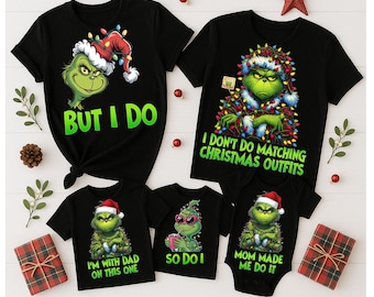 Roupas de Natal do Grinch em PNG – Arquivo Digital Divertido para as Festas