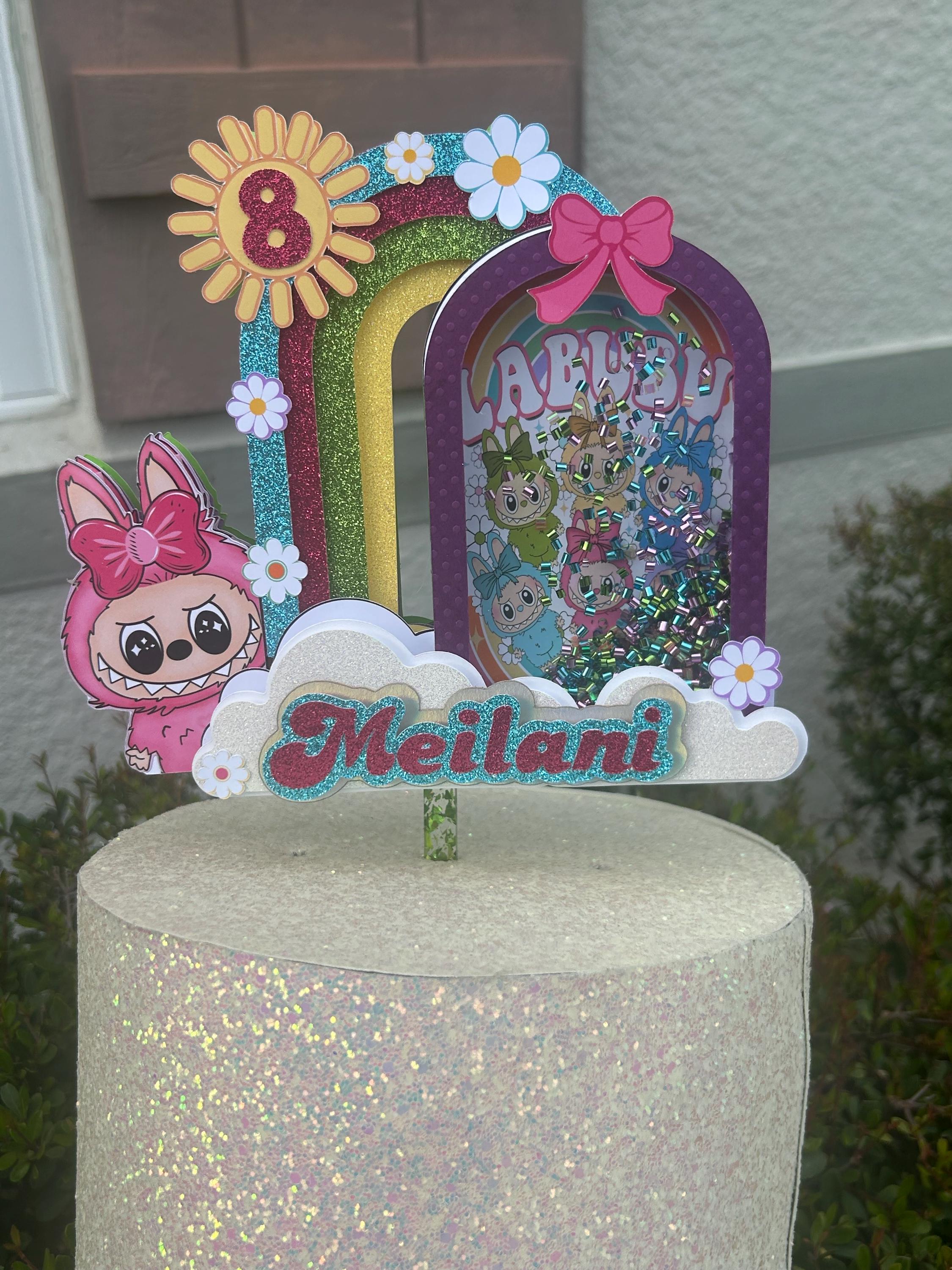 Labubu Monster  Birthday Party Cake Topper - Thumbnail 3