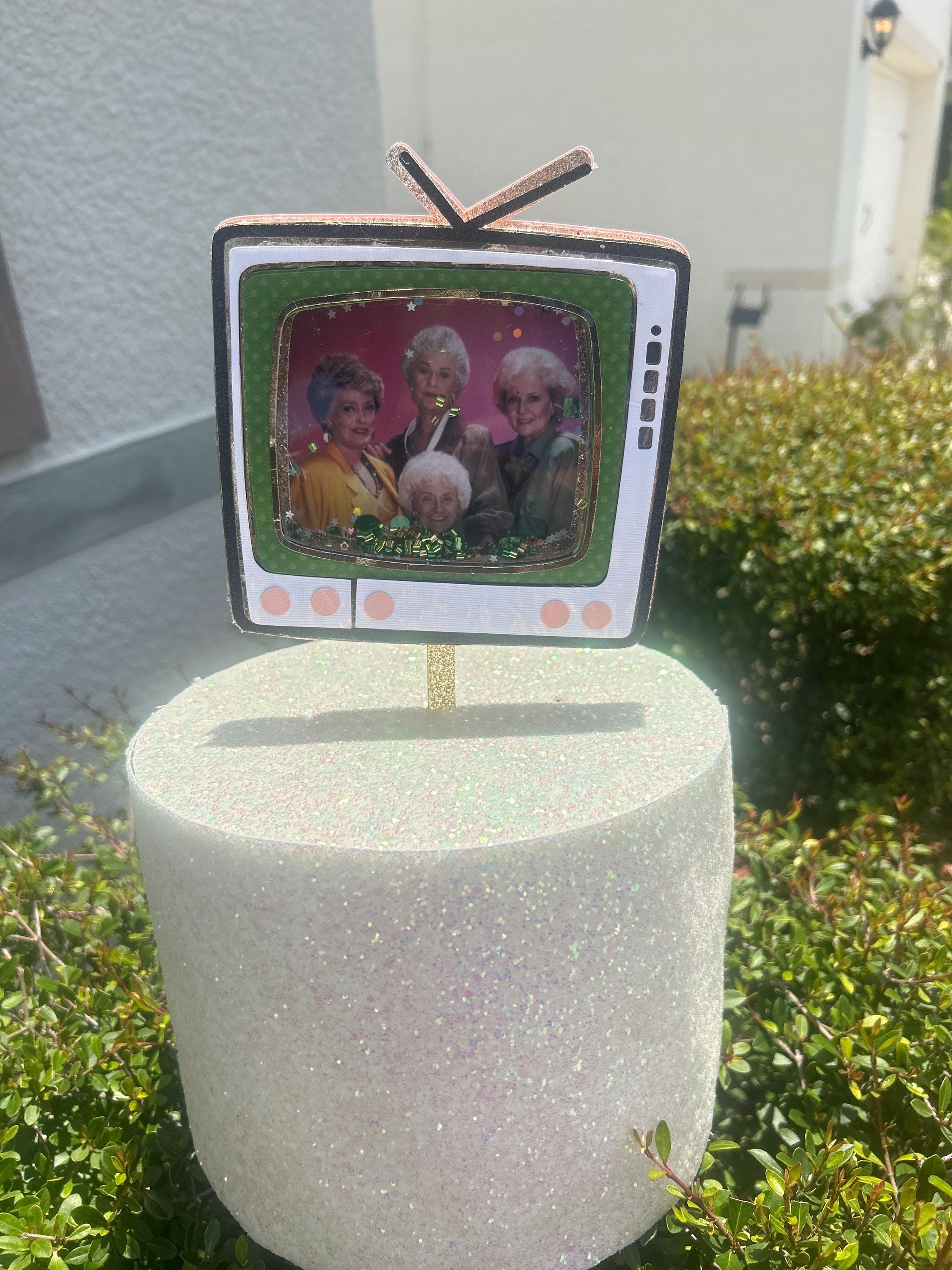 Golden Girls  Birthday Cake Topper – Retro TV Shaker & Purse Design - Thumbnail 3