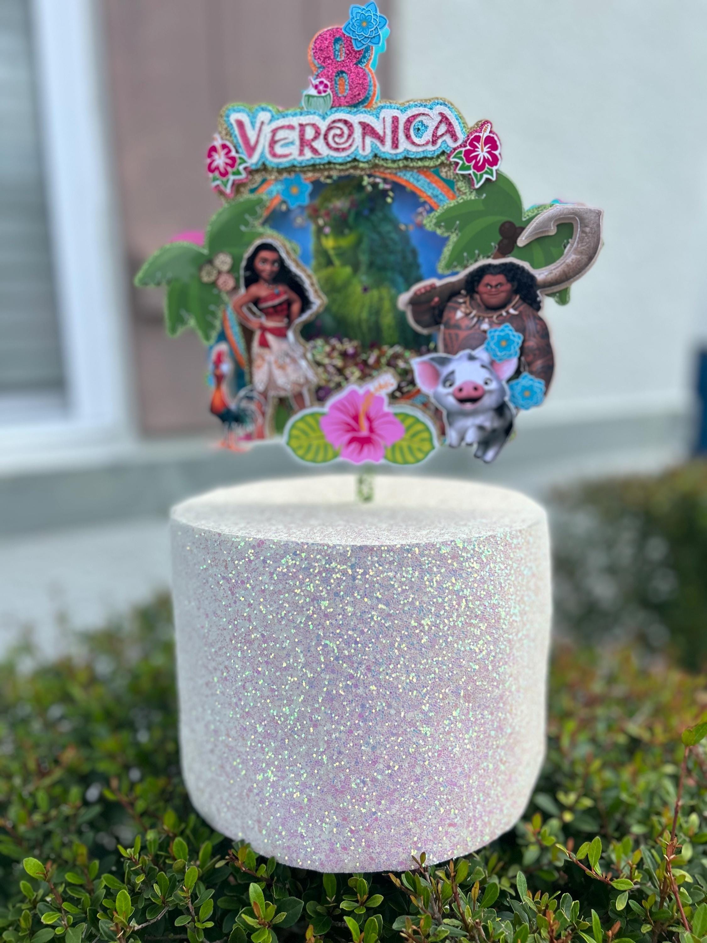 Beach Girl Aloha Birthday Party Cake Topper - Thumbnail 2