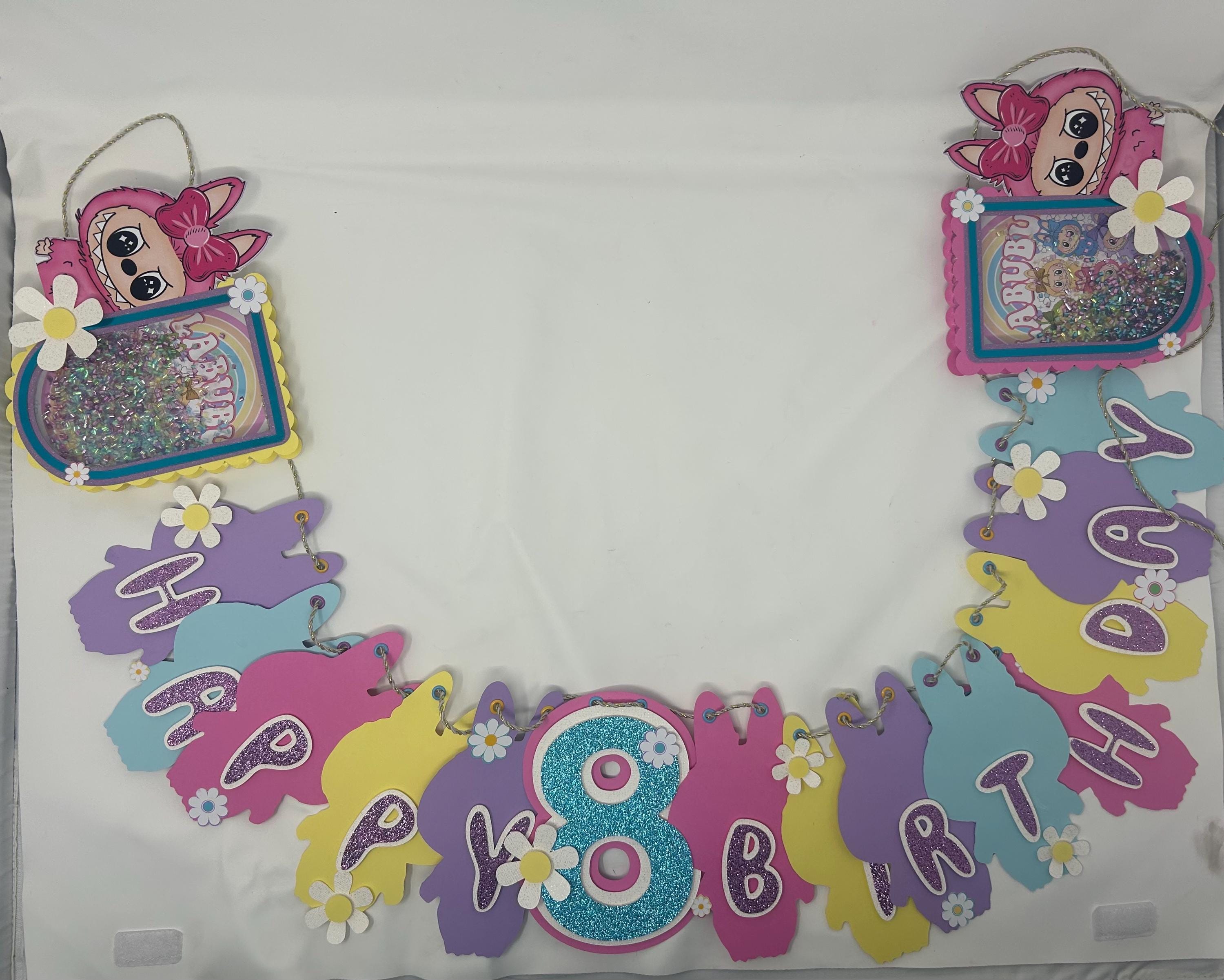 Blue y Happy Birthday Banner