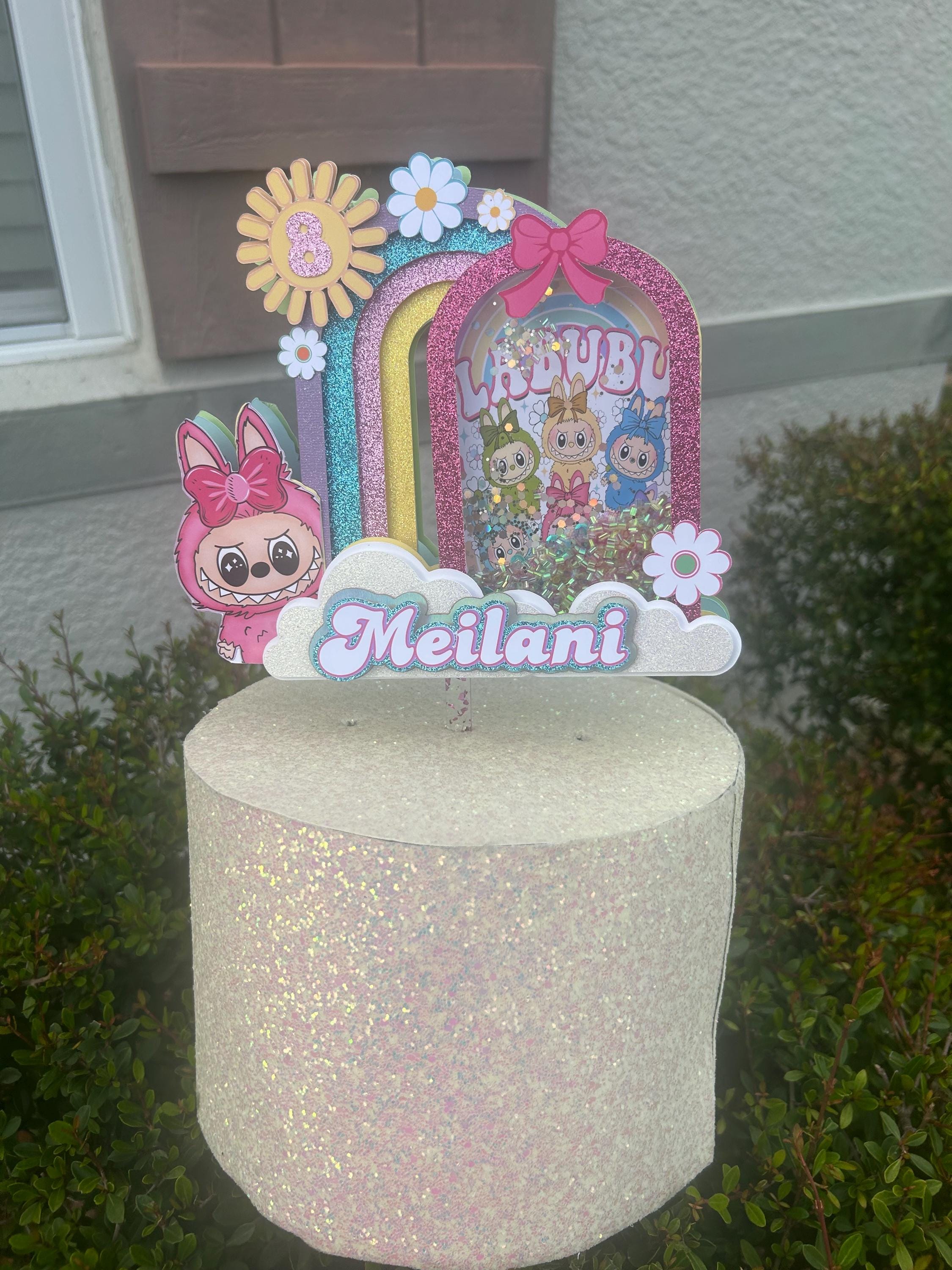 Labubu Monster  Birthday Party Cake Topper - Thumbnail 2