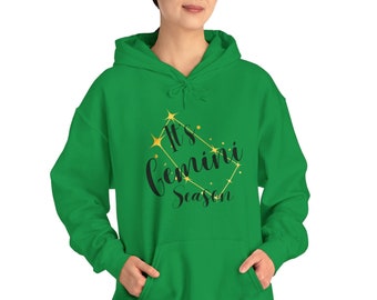 It's Gemini Season May June Birthday Zodiac Sign Astrology Gifts for Women Girlfriend Astronomy Constellation Heavy Blend™ Hooded Sweatshirt