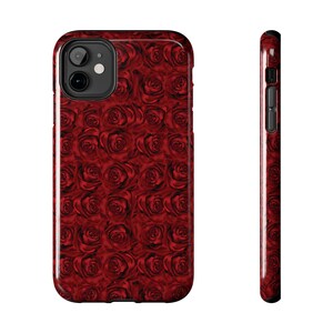 Bed of Red Roses Phone Case Flower Bouquet Rose Garden Love Beautiful Flowers Red Rose Lover Romantic Valentine&#39;s Day Tough Phone Covers