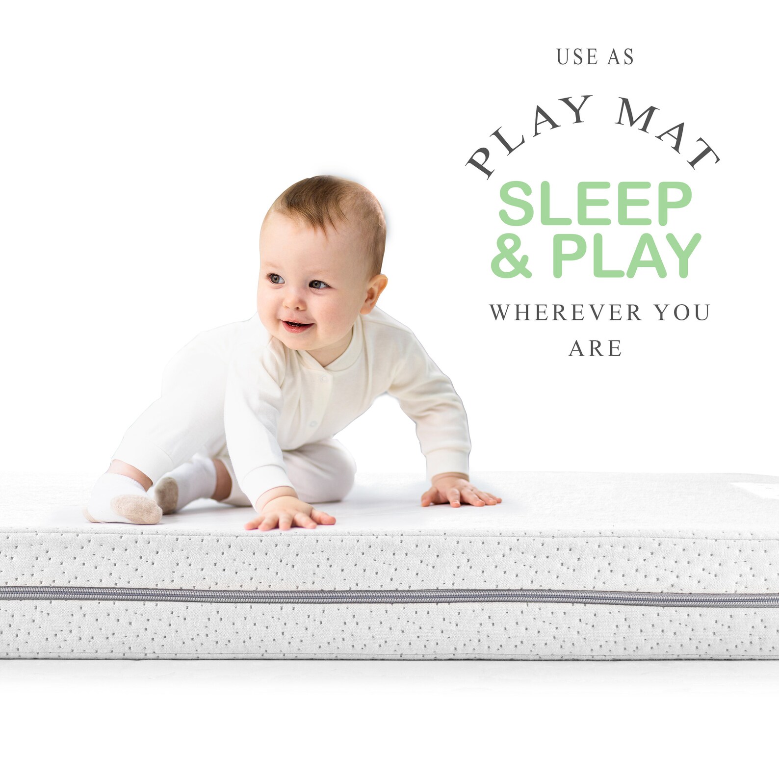 Modera Baby Organic Cotton Pack N Play Mattress DualSided Etsy