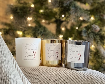 Now on haleyselfcare.com - Winter Collection - Luxury Wooden Wick Coconut Wax Candles - "O' Christmas Tree" - Hand Poured - Haley Self Care