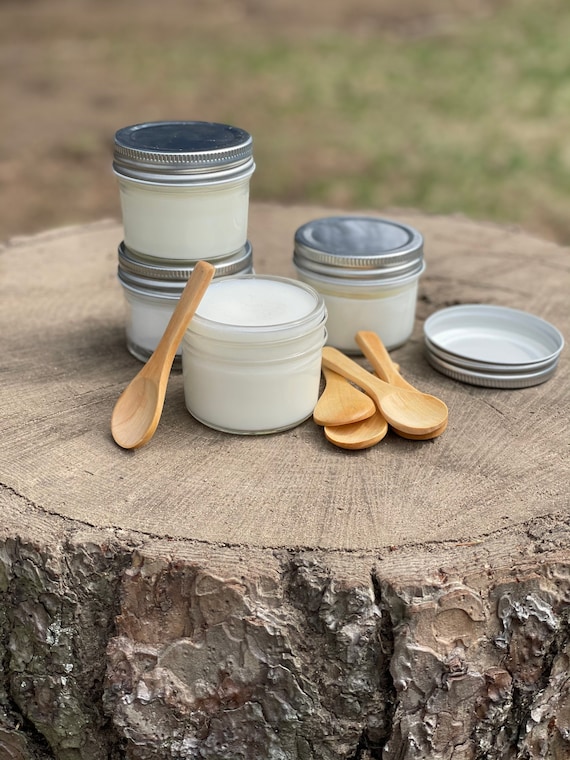 Scoopable Wax Melts Luxury Coconut Wax Mason Jar Wooden Spoon