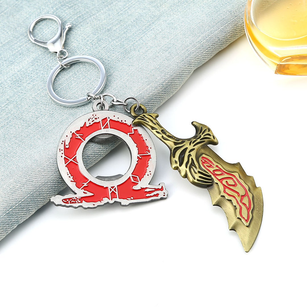 God of War Ragnarok Kratos The Blades of Chaos Leviathan Axe Blade of  Olympus Keychain Necklace Game Cosplay Accessories Jewelry