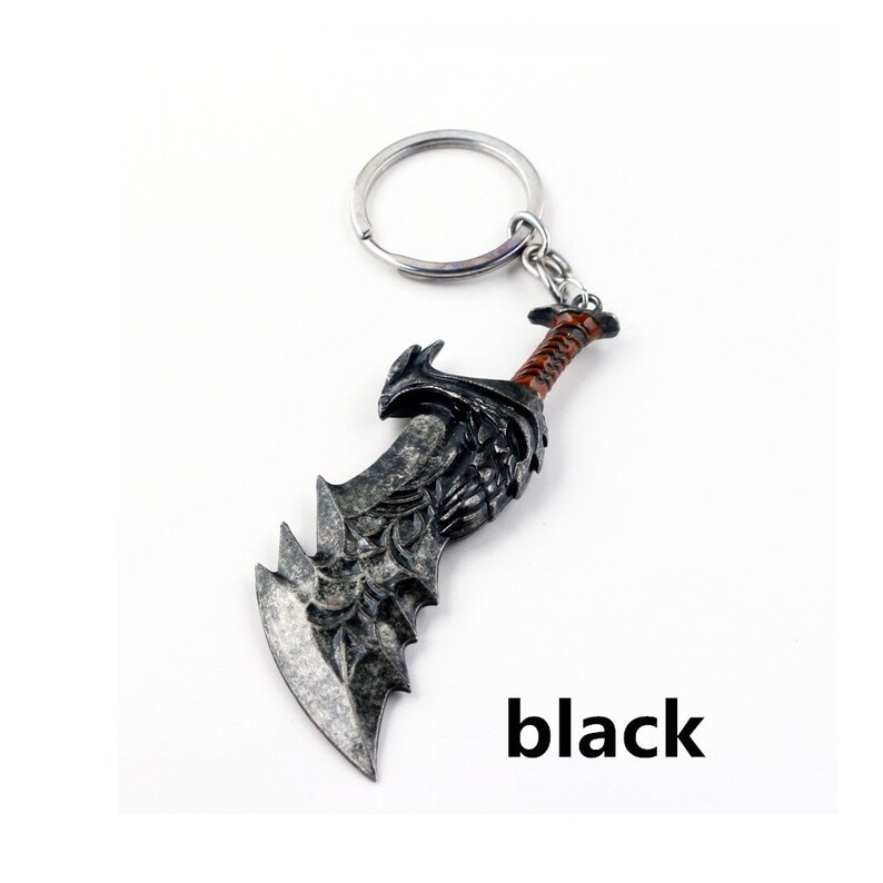 Kratos God of War Blades of Chaos Athena Exile Ragnarok Axe Keychain