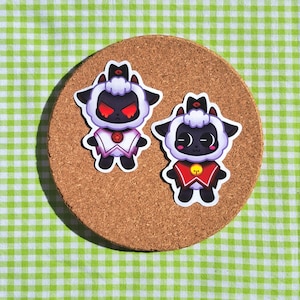 Cult of the Lamb-stickers, sticker geïnspireerd op Cult of the Lamb, lamsticker, dierensticker, cadeau voor kinderen