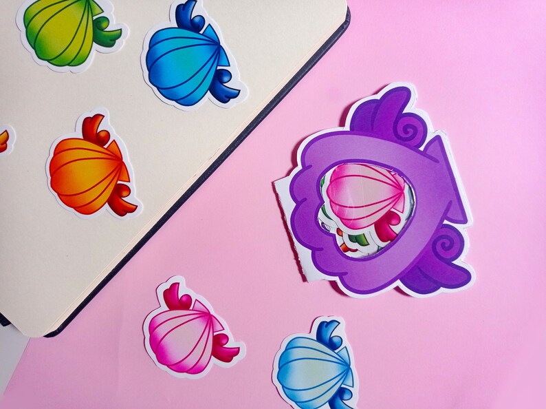 Mermaid Melody stickerpakket, Mermaid Melody anime stickers, Pichi Pichi Pitch stickers, Magical Girl pakket, Zeemeermin stickers. afbeelding 2