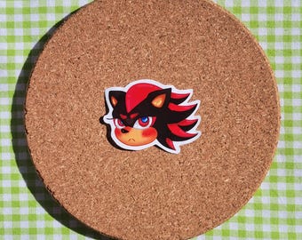 SHADOW the HEDGEHOG sticker, SONIC the hedgehog sticker, Cute shadow sticker, Videogame sticker, shadow and sonic, sonadow, sonic stickers
