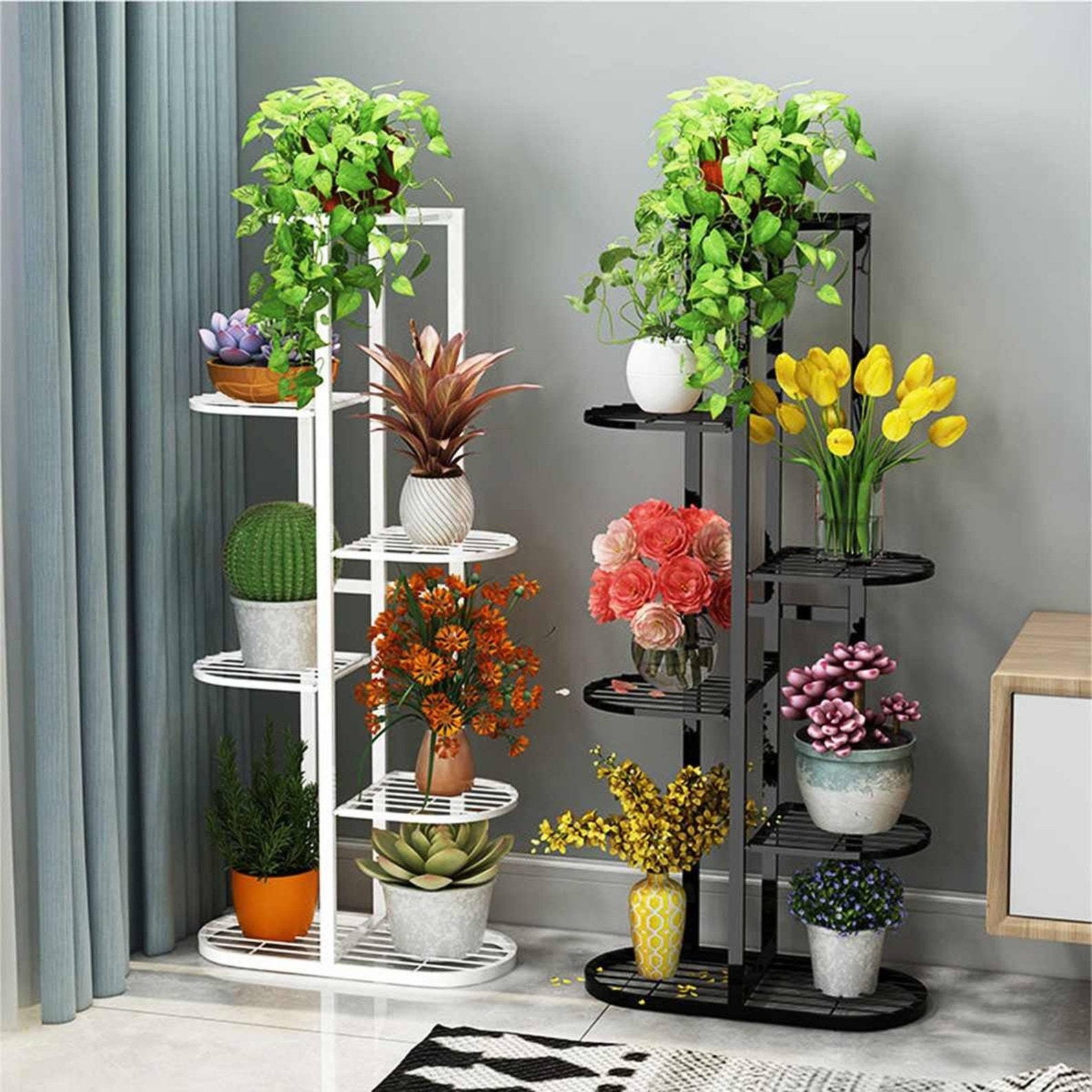 1pcs Plant Shelves Iron Potted Flower Plant Stand Rack Etsy