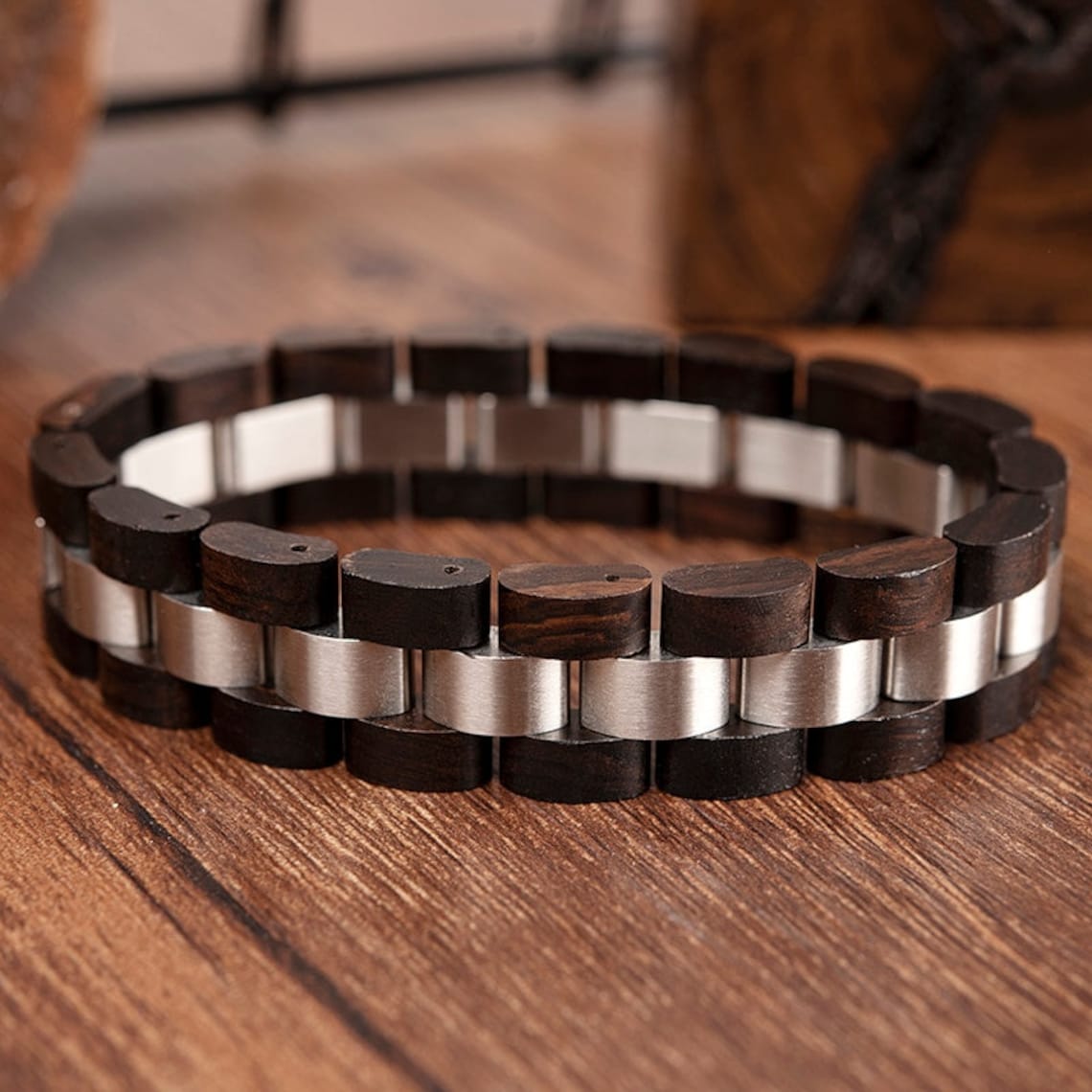 Highquality Wooden Bracelet Men Women Wooden Etsy