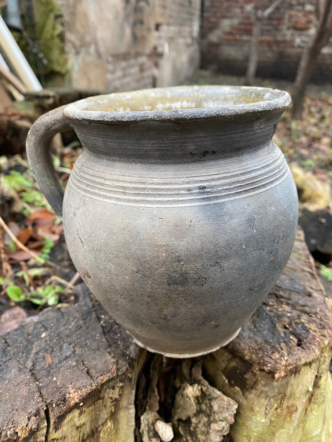 Antique clay pot ceramic pitcher milk jug ewer Pottery | Etsy