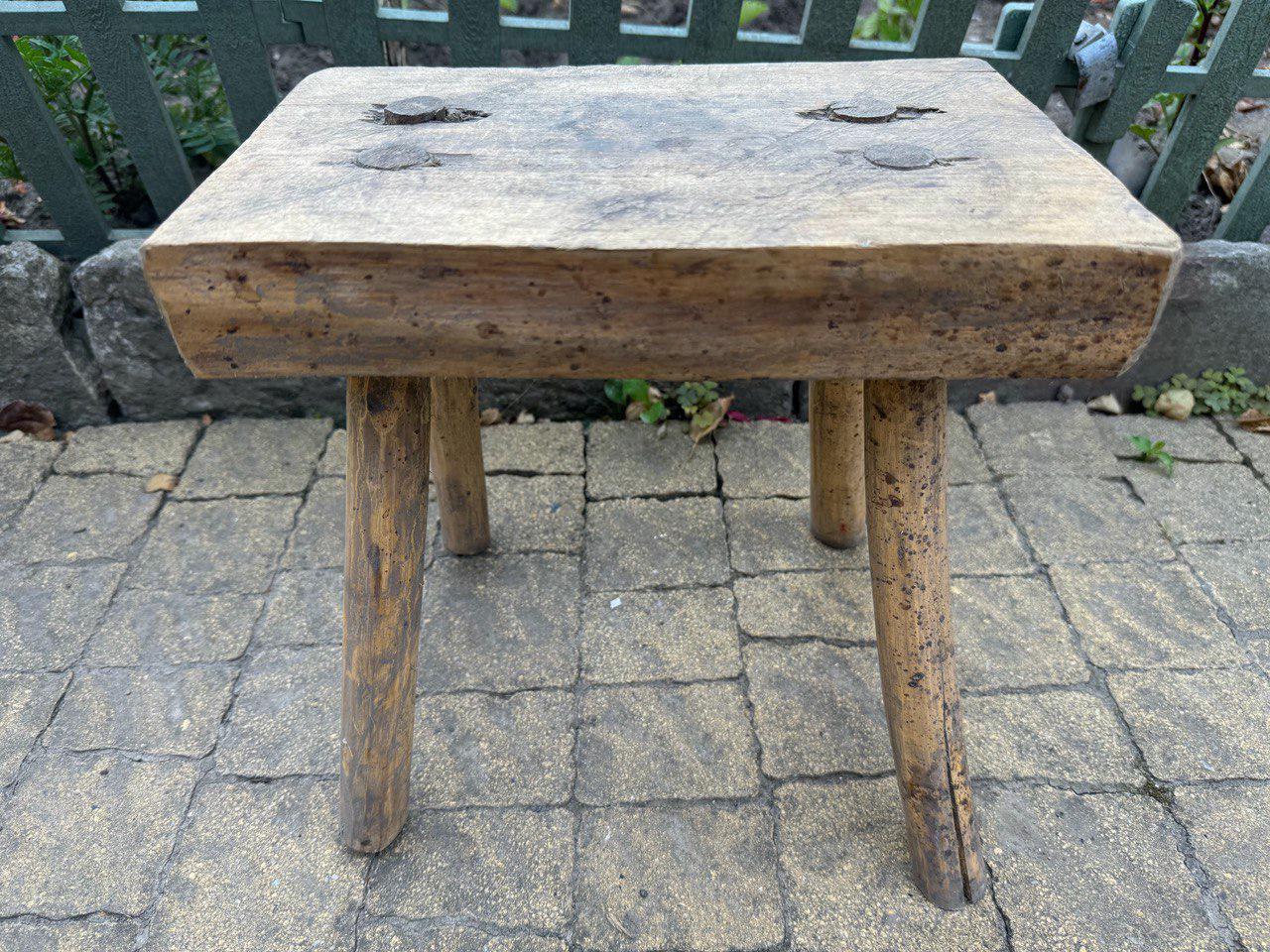 Antique Wooden Stool - Farmhouse - Home Decor - Rustic Decor #6 - Etsy
