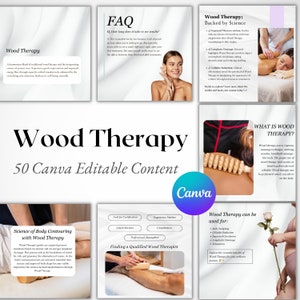 Waldtherapie Instagram Vorlage: 50 Canva Bearbeitbare Posts