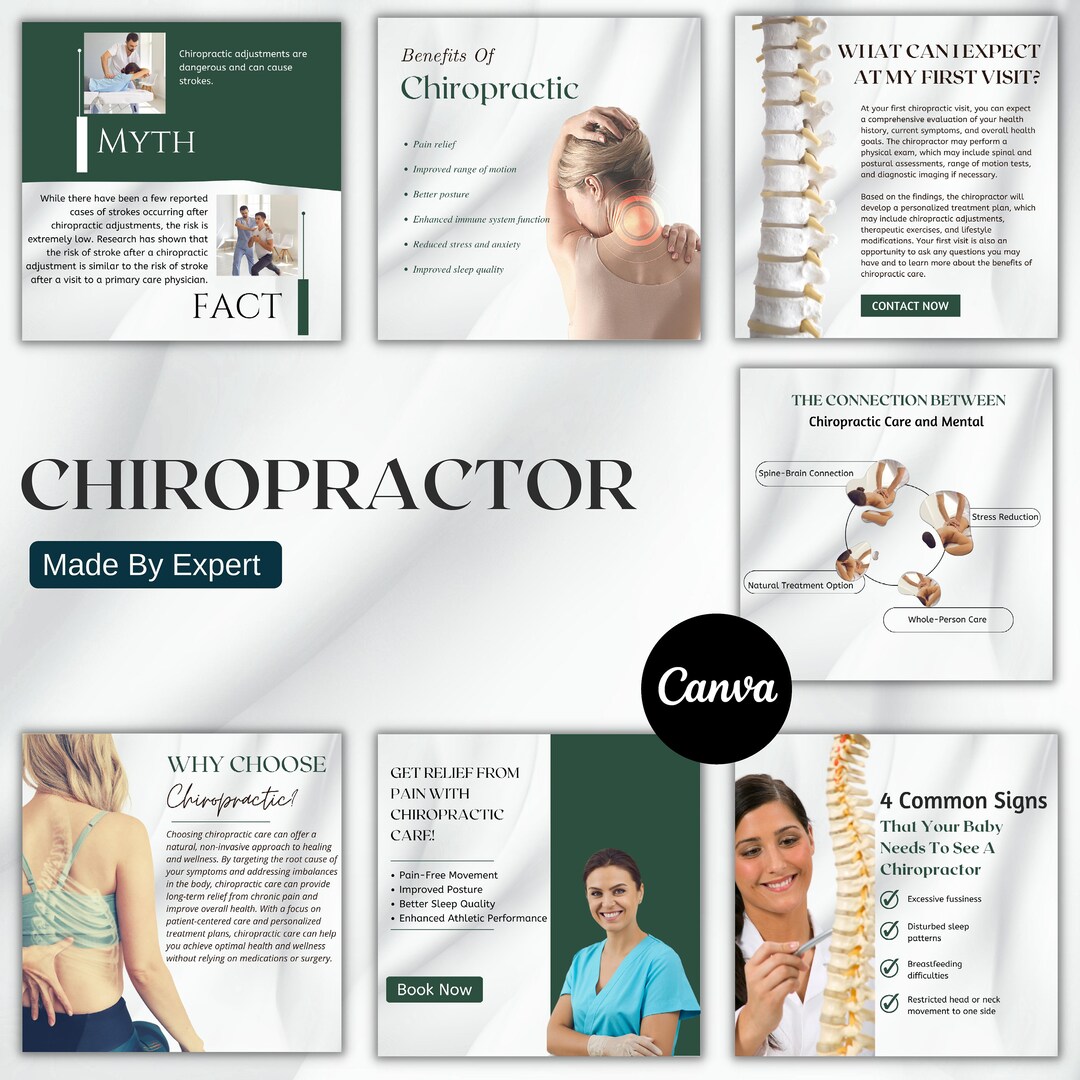 50-chiropractor-social-media-posts-editable-canva-templates-etsy