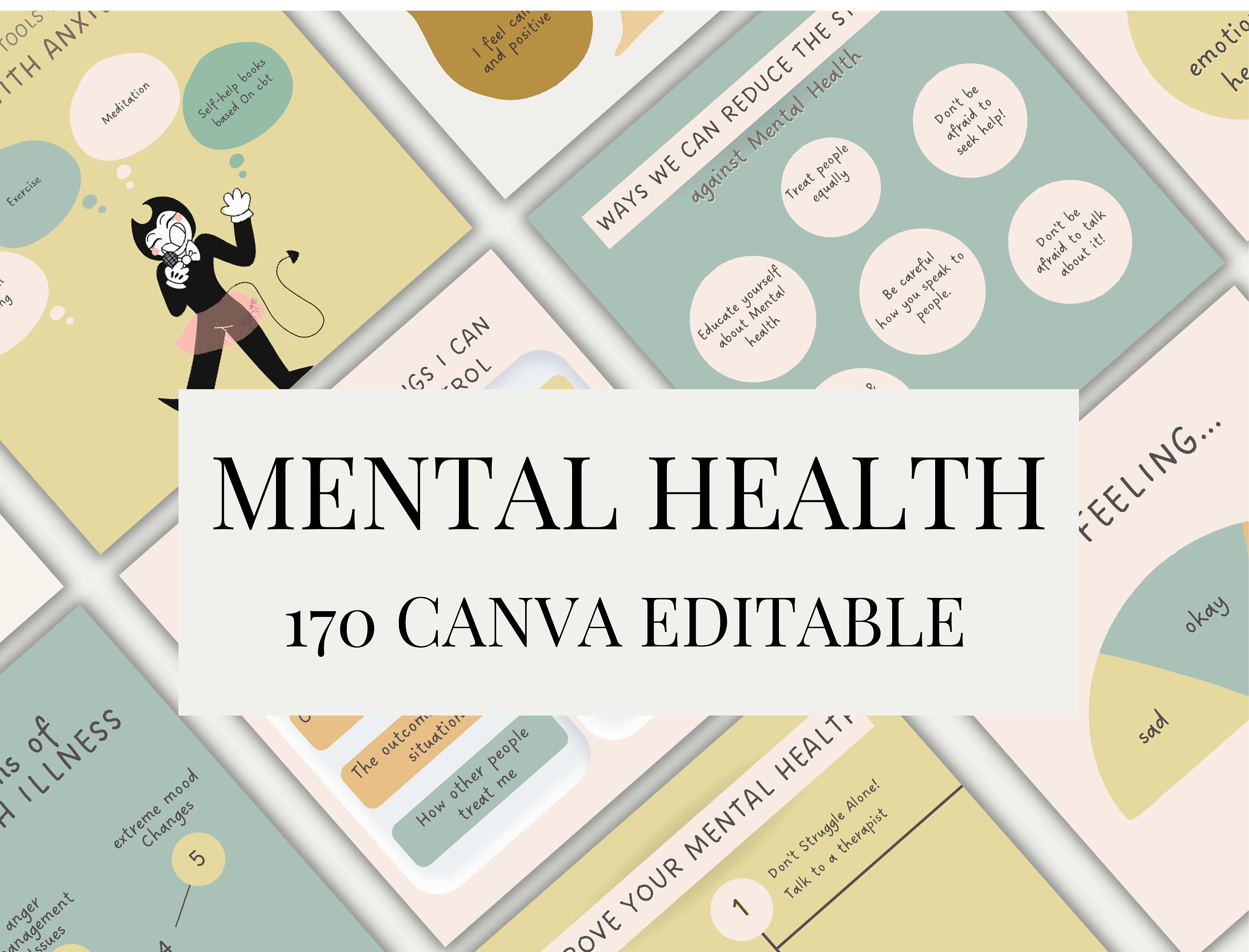 170 Mental Health Instagram Post Templates - Canva Social Media ...