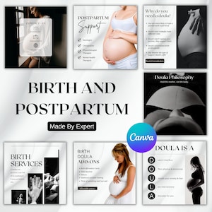 Birth and Postpartum Doula Instagram Template Bundle I Birth Doula I Birth Worker I Birth School I Postpartum Support