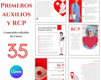35 CPR & First Aid Instagram Templates: Editable Canva Posts