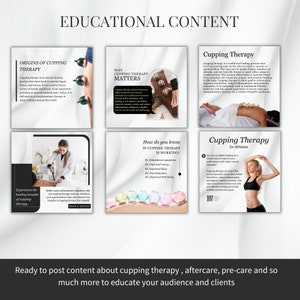 Cupping Therapy Canva Templates