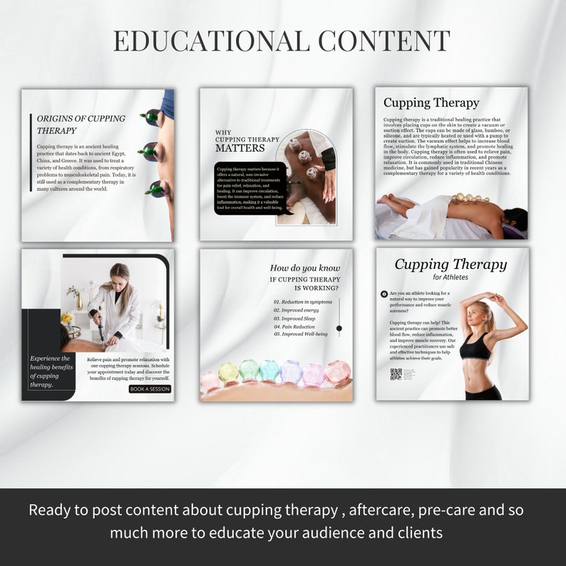 Cupping Therapy Canva Templates