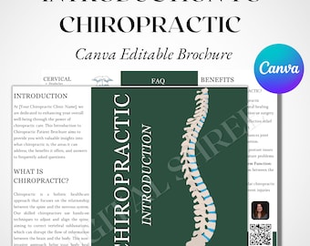 Introduction To Chiropractic - Editable Canva Brochure Template