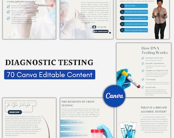 Testing Center Canva Templates: DNA, Drug, DOT, & Occupational Testing