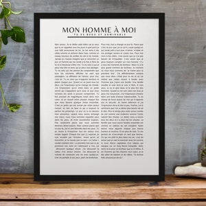 Mi hombre, carta de amor para su marido, don de gratitud, declaración de amor