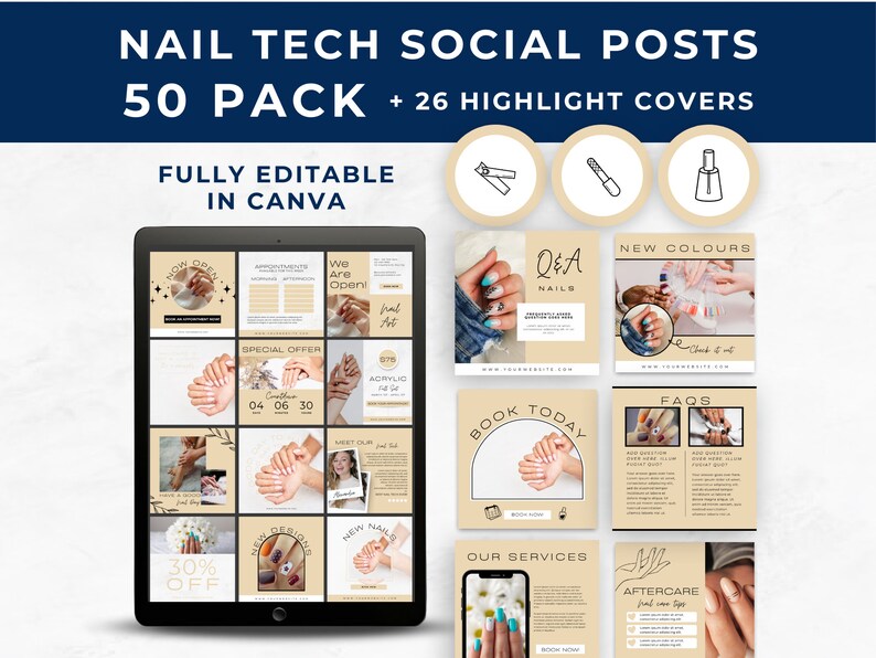 Nail Artist Social Media, Nail Tech Post, Nail Tech Content, Champagne ...
