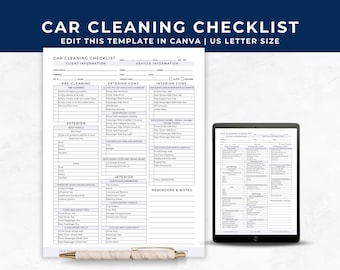 Car Cleaning Checklist, Vehicle Cleaning Prep, Auto Care, Dealership Car Detailing Guide, Vehicle Interior Cleaning, Body Shop Car Cleaning