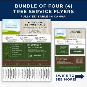 Tree Service Sales Flyer, Flyer Template Tree Removal, Tree Care Poster, Yard Maintenance, Printable Arborist Business Advertisement, TS01