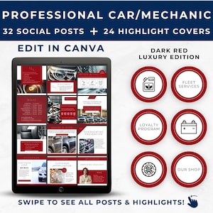 Mechanic Social Media, Instagram Template Mechanic, Car Dealership, Automotive Posts, Vehicle Information, Car Repair Shop, Service Garage