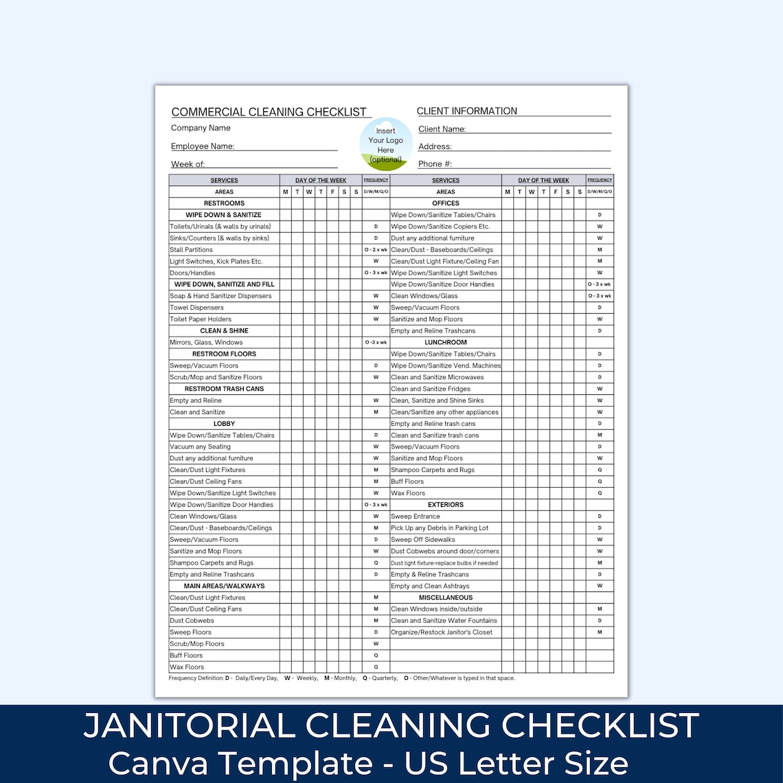 Cleaning Checklist Template Janitorial Cleaning Business Commercial Cleaning Checklist Template Janitorial Cleaning Business Commercial