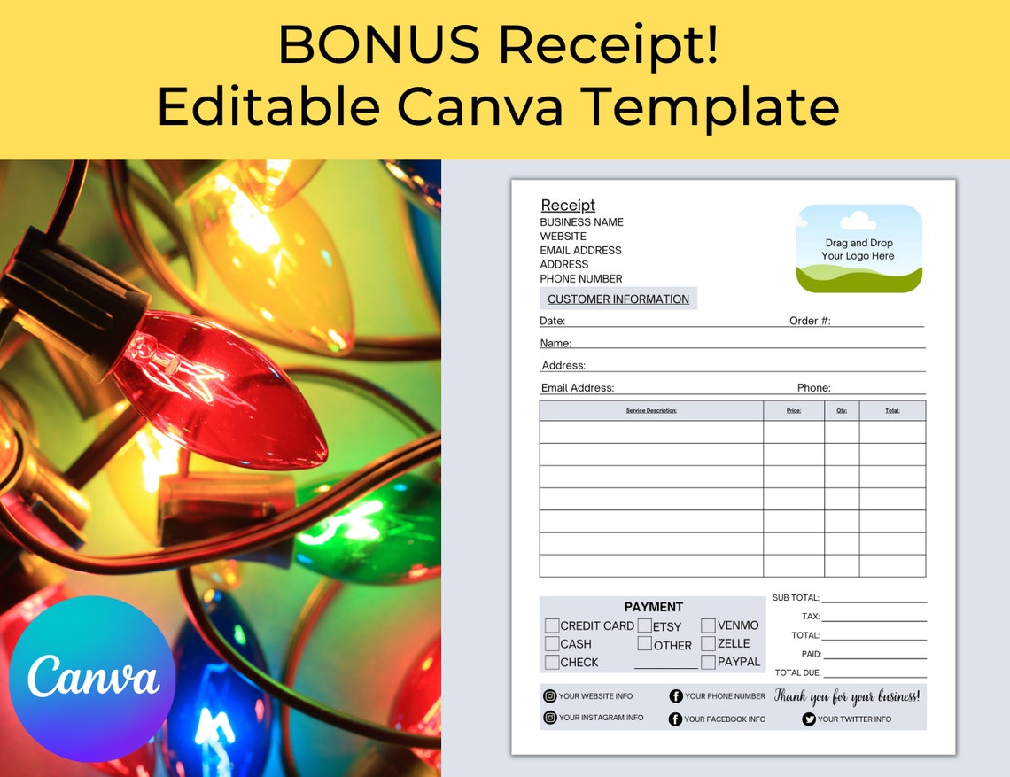 Christmas Light Installation Contract, Holiday Lighting Contract Template, Christmas Light