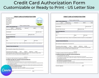 Credit Card Authorization Form, Credit Card Billing, Accounts Receivable, Credit Card Payment Form, Credit Card Information, Card On File
