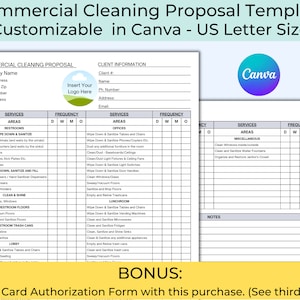 Cleaning Service Proposal, Commercial Cleaning Business, Cleaning Proposal Template, Cleaning Business Estimate, Cleaning Business Quote