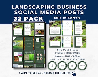 Landscaping Instagram Templates, Landscaper Social Media, Lawn Maintenance, Lawn Care Business, Yard Care Content, Landscape Marketing Posts